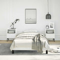 Modern Twin XL Faux Leather Bed Frame in White for Adults with Minimalist Design and Robust Support for Easy Assembly and Compact Size