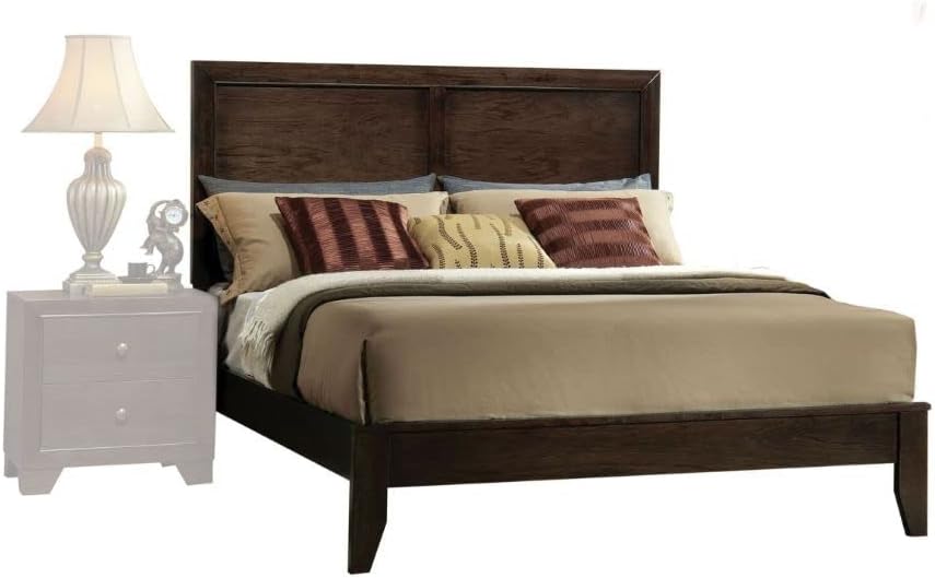 Acme Madison Queen Wooden Panel Bed in Espresso