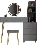 Vanity Benches Dresser Table Set Bedroom Modern Minimalist Storage Cabinet All-in-one Dressing Table Multifunctional Vanity Table (Color : G)