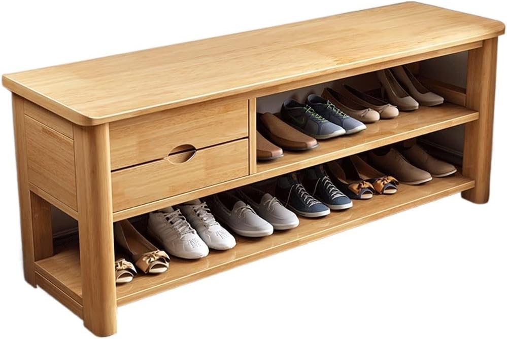 Stylish Shoe Rack Bench with Storage Drawer Versatile Entryway Stool for Living Room Porch Corner Corridor Perfect for nizing Shoes and Enhancing Home Decor