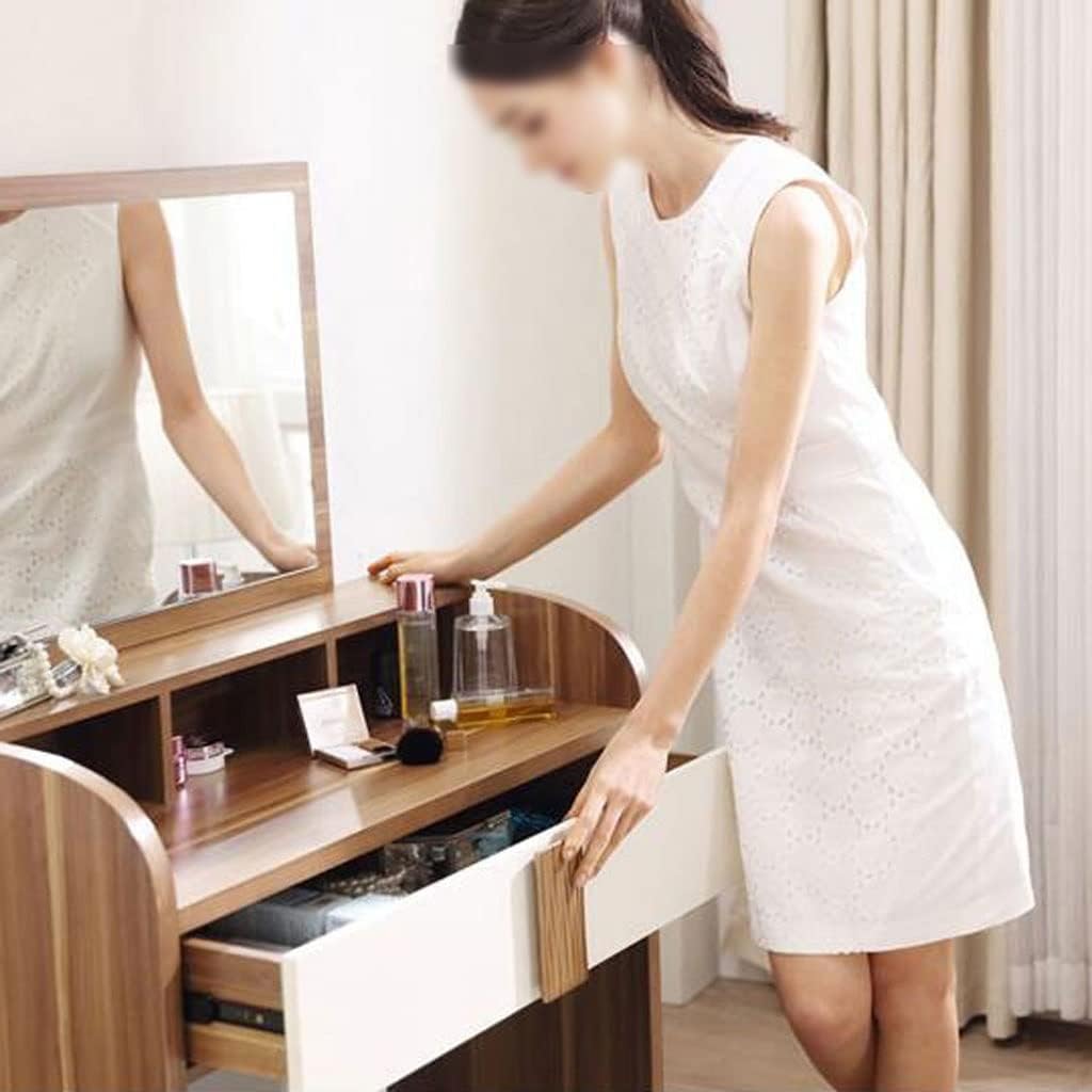 Vanity Benches Dresser Set Simple Modern Small Bedroom Vanity Table Storage Dresser with Stool Makeup Table with Drawers (Color : A)