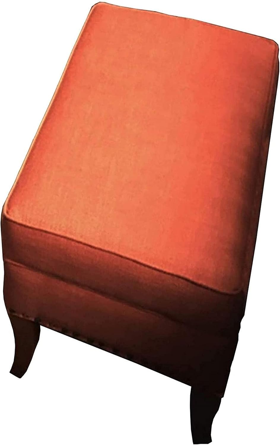 BTZHY Vanity Chair,Foot Stool Ottoman Box Burlap Storage Ottomans Change Shoe Bench Bed End Stool Makeup Stool Seat Bench