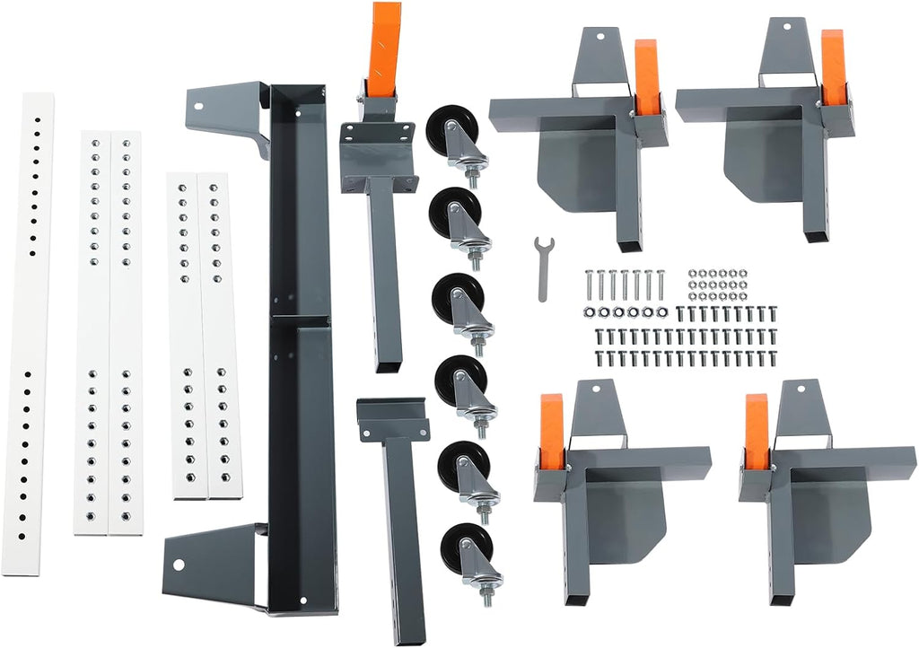 Adjustable Mobile Base, Mobile Tool Base Capacity of 600 lb Gray (3' Casters + 4 Positioning with Extension) for Small Mechanical Equipment as Well as Home Appliances