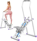 MERACH Stair Stepper for Home Gym Exercise, New Version Stairmaster for Full-Body Workout, Compact Folding Stair Climber with Extended Step Range, Adjustable Handlebar/Pedal