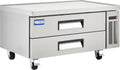 Kratos Commercial Refrigerator, 48' Wide Two Drawer Chef's Base, Refrigerated Mobile Equipment Stand for Restaurants, Stainless Steel, 115V, 9.6 Cubic Ft. Capacity (67K-315)