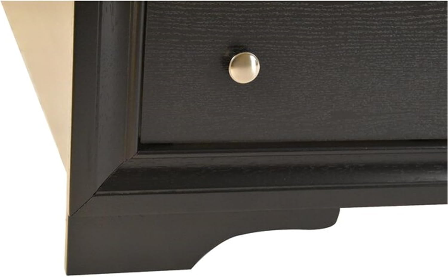 Luxurious Multi-Piece Bedroom Furniture Set with LED Headboard, Stone-Accented Drawer Pulls, and Soft-Tufted Upholstery (Black,Queen Bed)