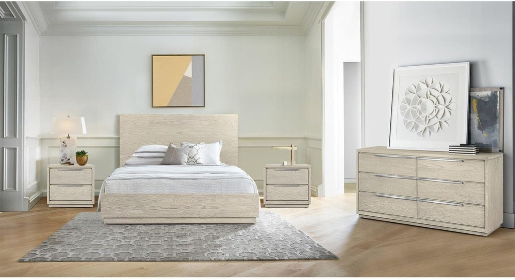 Armen Living Peridot 3 Piece King Bedroom Set in Natural Acacia Wood