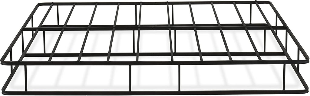 EAST WEST FURNITURE - DHKBBLK - Dothan Metal King Bed Frame with Magnificent Design Headboard and Footboard - Premium Metal Frame in Powder Coating Black