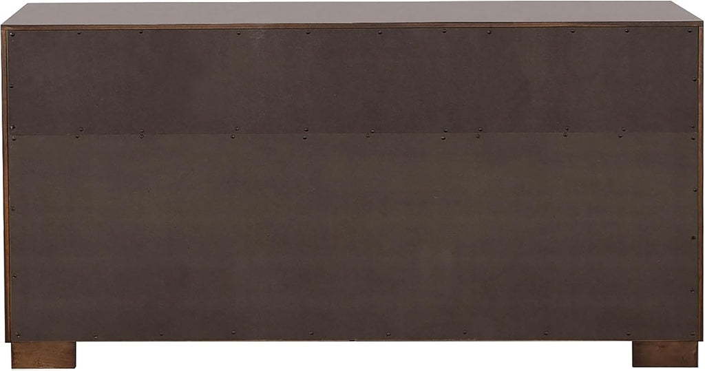 Coaster Home Furnishings Jessica Contemporary 4-Piece Bedroom Set Eastern King Size LED Storage Bookcase Bed Frame 47-inch Headboard Cappuccino 200719KE-S4