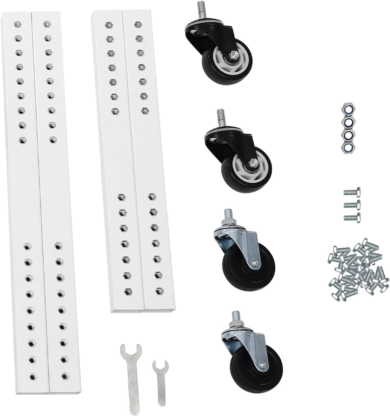 Universal Mobile Base, Heavy Duty Adjustable Mobile Base w/4 Wheels, 1500 Lbs Mobile Base for Shop Equipment Home Appliances Mechanical Devices, Grey