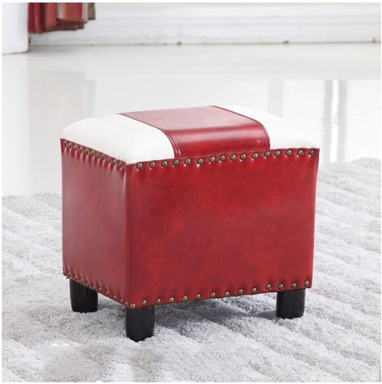 BTZHY Vanity Chair,Vanity Benches, Leather Footstools, Piano Stool, Makeup Seat, Dressing Stools, Women Bedroom Dressing Stools