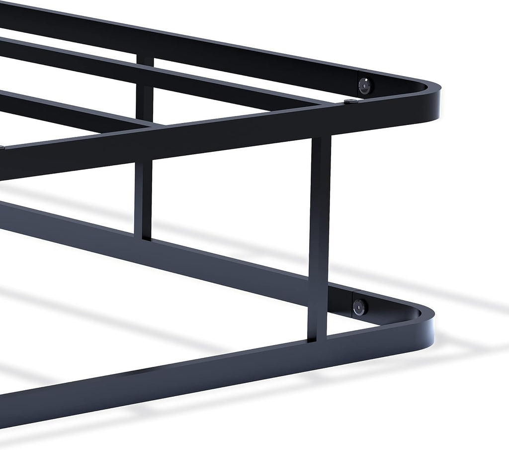 East West Furniture Dothan Traditional Metal Twin Bed Frame in Black