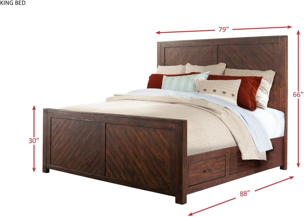 Picket House Furnishings Dex 4 Piece King Platform Storage Bedroom Set
