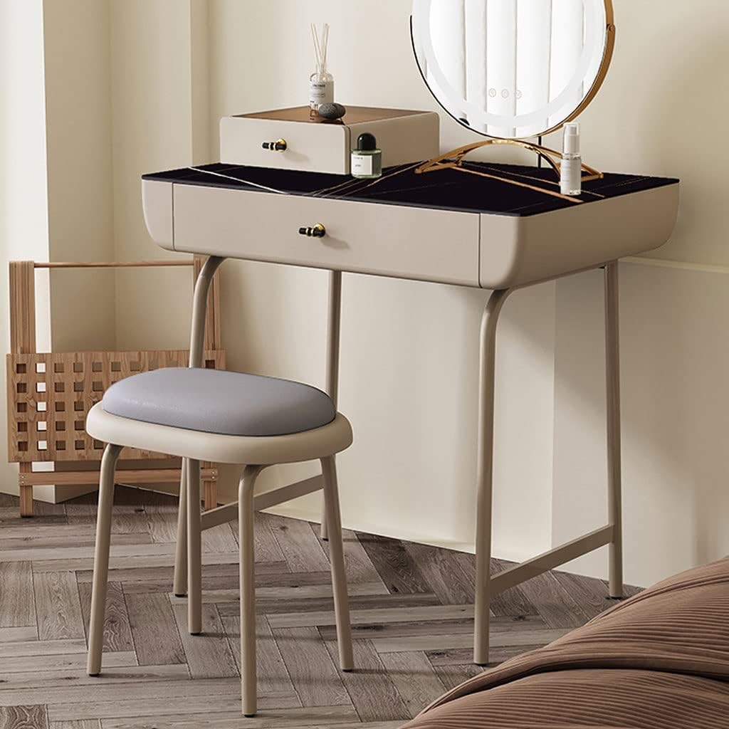 Vanity Benches Vanity Desk Set Modern Ladies Dresser Simple Dresser Multifunctional Bedroom Small Dresser with Stool (Color : B)
