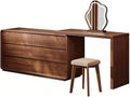 Vanity Table Solid Wood Vanity Dresser Beautifully Designed for Half-Corner Elegance and Roomy Storage Cabinet