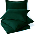 5 Piece Bed in a Bag Set 100% Egyptian Cotton 600 Thread Count Duvet Cover Pillow Shams & Fitted Sheet with Extra Deep Pocket Soft Bedding(Twin Size, Teal)