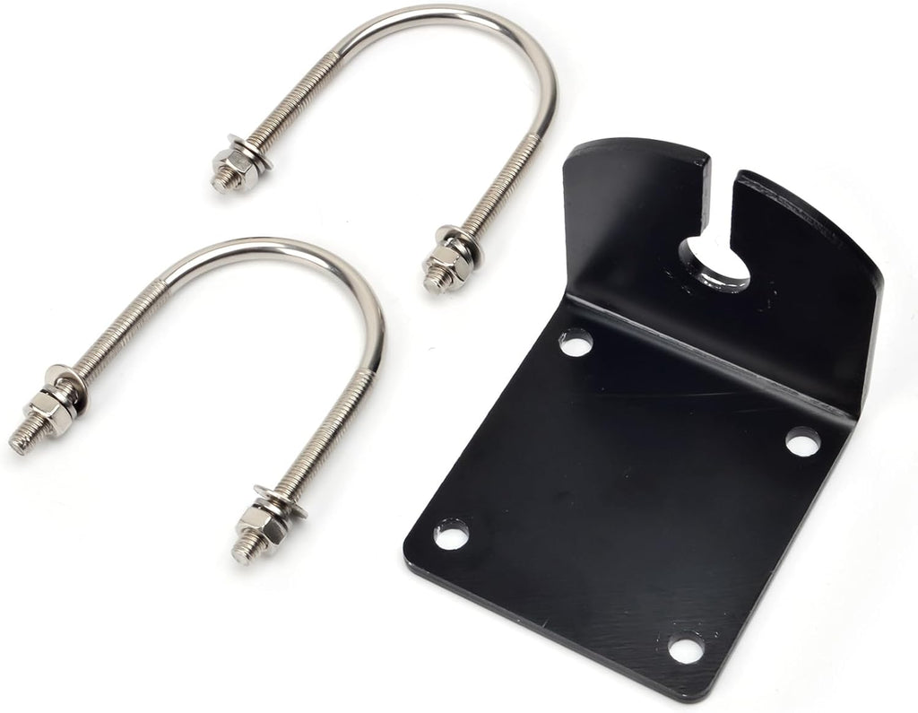 TWAYRDIO Heavy Duty GMRS Mobile Radio Antenna, 6.5dB High Gain Black Fiberglass GMRS Antenna with Mount Bracket, Spring Base, 16.4ft RG58 Coaxial Cable for Midland Retevis GMRS Transceiver