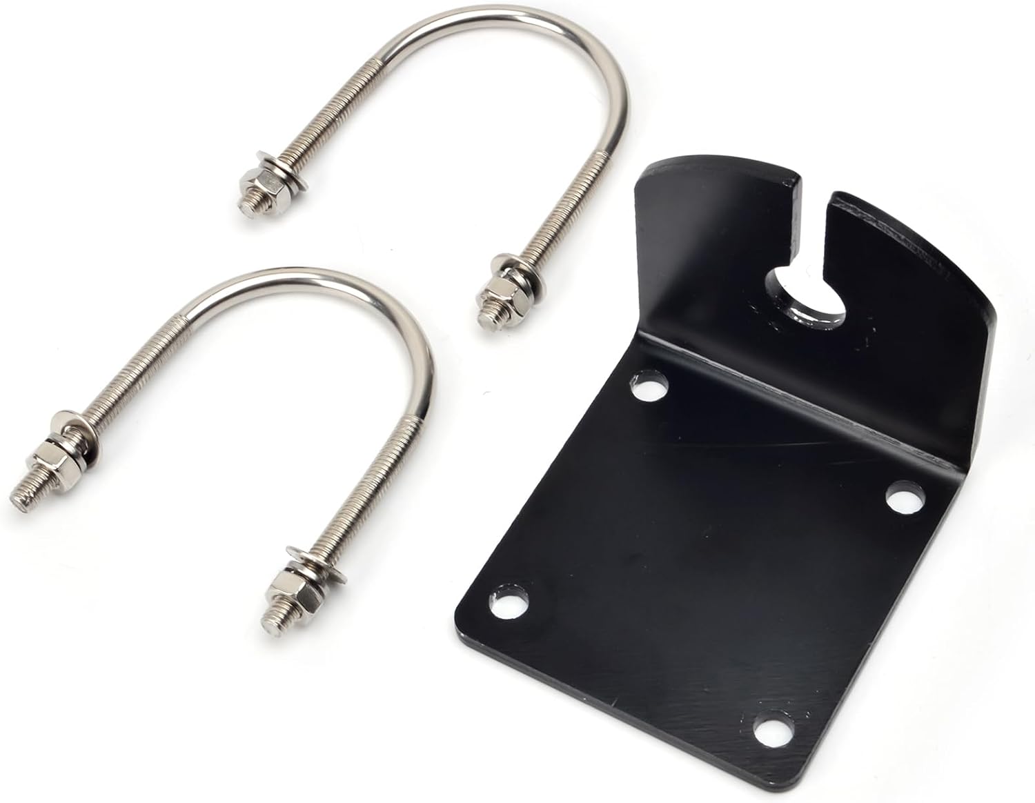 TWAYRDIO Heavy Duty GMRS Mobile Radio Antenna, 6.5dB High Gain Black Fiberglass GMRS Antenna with Mount Bracket, Spring Base, 16.4ft RG58 Coaxial Cable for Midland Retevis GMRS Transceiver