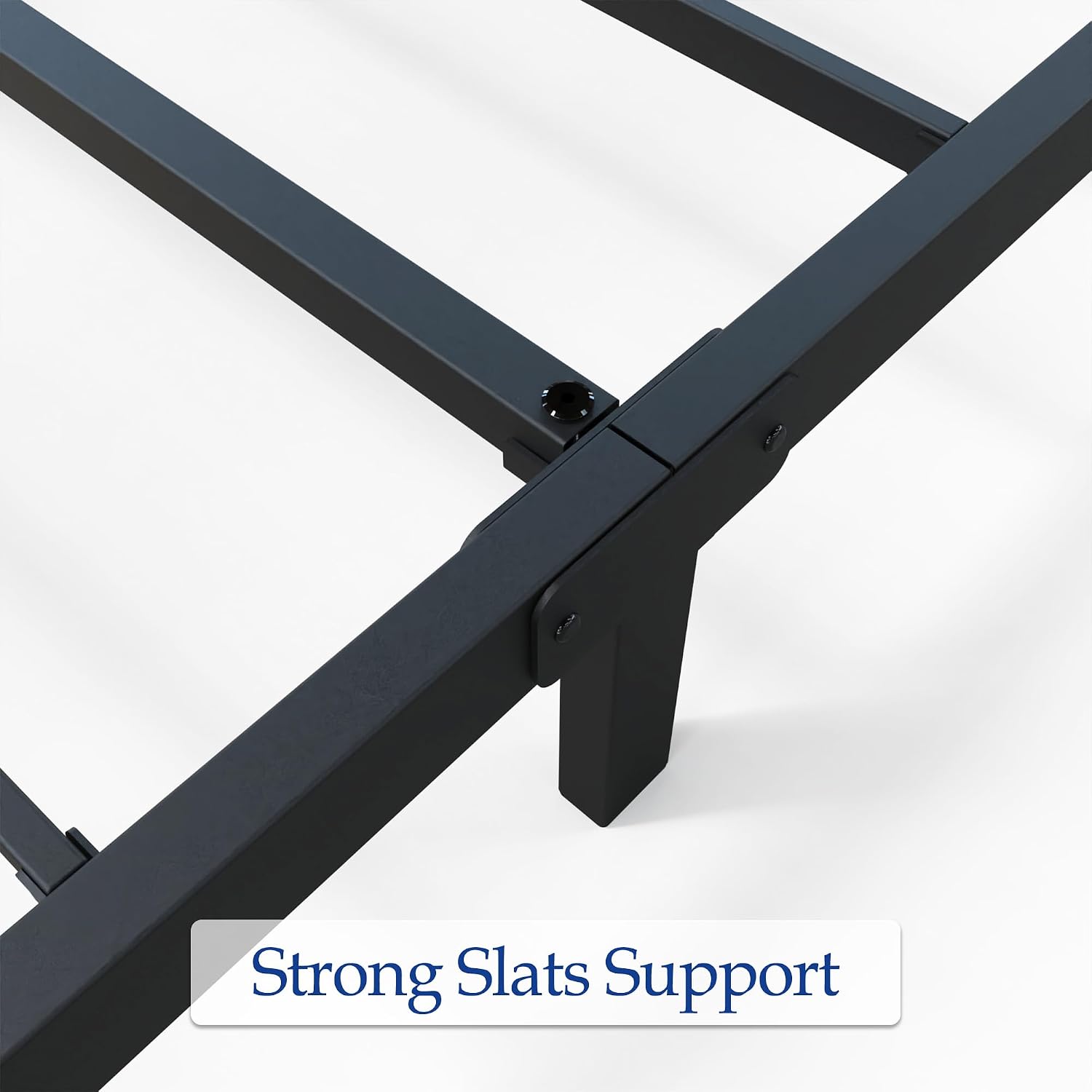 YUSENHEEI 8 Inch King Size Bed Frame, Heavy Duty Metal Platform Bed Frame No Box Spring Needed, Noise Free, Easy Assembly, Black