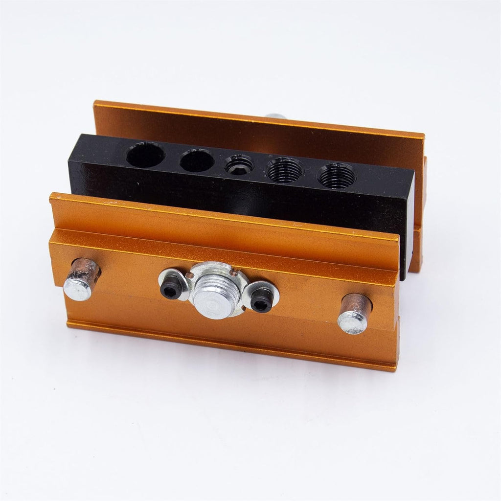 Centering Doweling Jig Kits Drill Jig for Straight Holes Biscuit Joiner Set with 6 Drill Guide Bushings Adjustable
