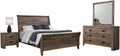 Coaster Frederick Eastern King Bed 4-Piece Set, Weathered Oak