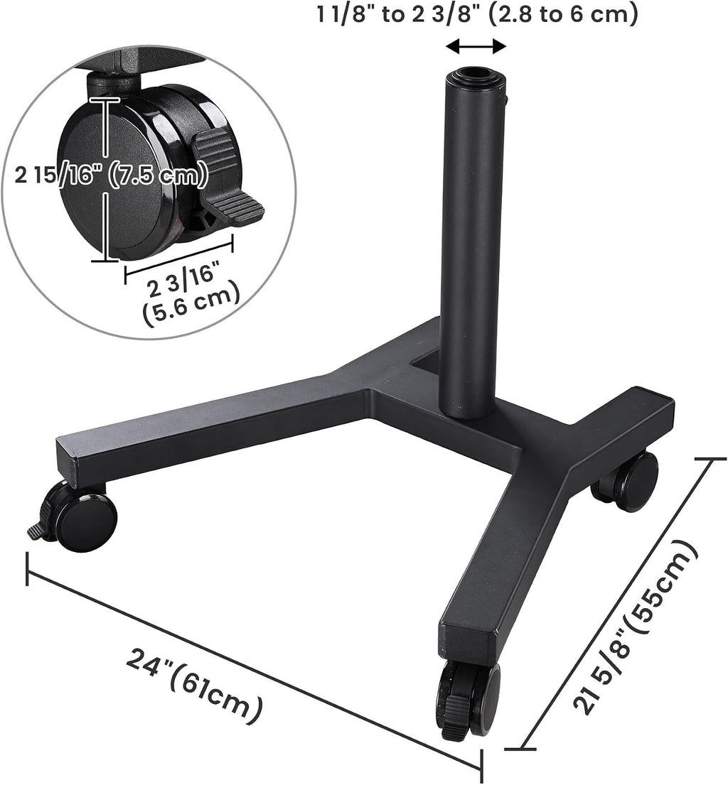WinSpin 48' Giant Prize Wheel Mobile Base Rolling Floor Stand with Wheels for Trade Show Commercial Brand Opening Events Carnival