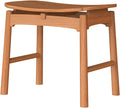 Solid Wood Vanity Chair, Bedroom Vanity Stool, Mortise and Tenon Structure, Rounded Corners, Widened Seat, Simple Shape, Multifunctional,Beige-One Size