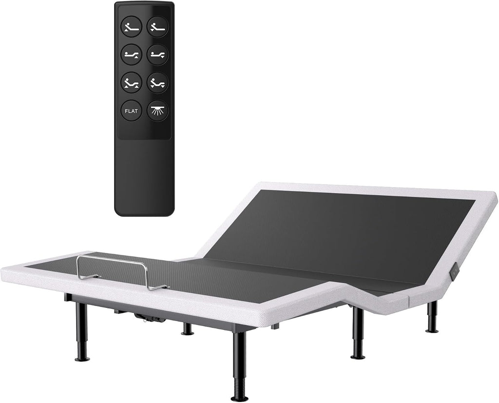Electric Full Size Adjustable Bed Frame with Wireless Remote, USB, Head & Foot Incline, Underbed Lighting, Heavy Duty Platform - Easy Assembly, Zero Gravity, Quiet Motor - Metal BedFrame
