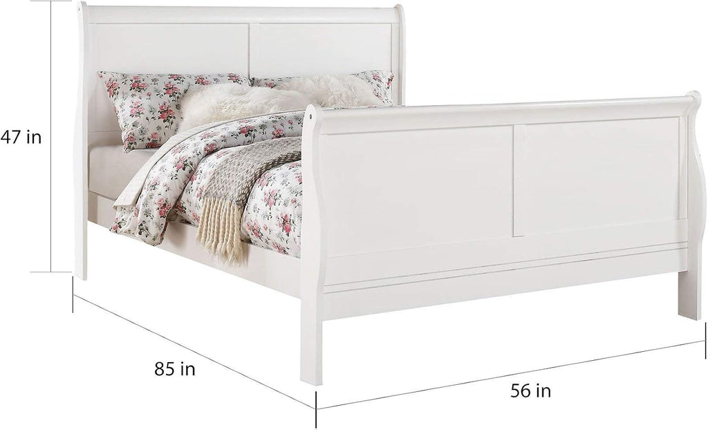 ACME Furniture Louis Philippe III Eastern King Bed, White