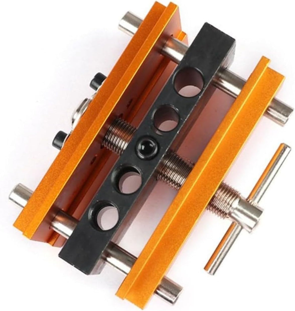Centering Doweling Jig Kits Drill Jig for Straight Holes Biscuit Joiner Set with 6 Drill Guide Bushings Adjustable
