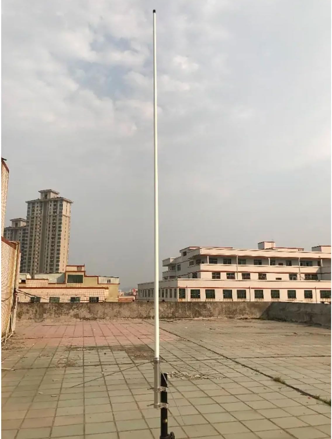 Dual Band VHF UHF 2m 70cm Base Antenna for Mobile Ham Radio Repeater Base Station, 144/440 MHz, 10meter svy50-5 Cable/ 200Watt/ BNC/SMA/UHF/ So239, 5.6 FT