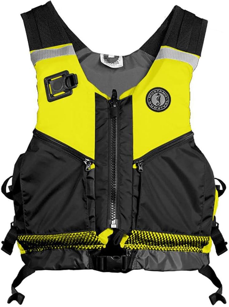 Mustang Survival Operations Support Water Rescue Vest ~ Black/Ansi