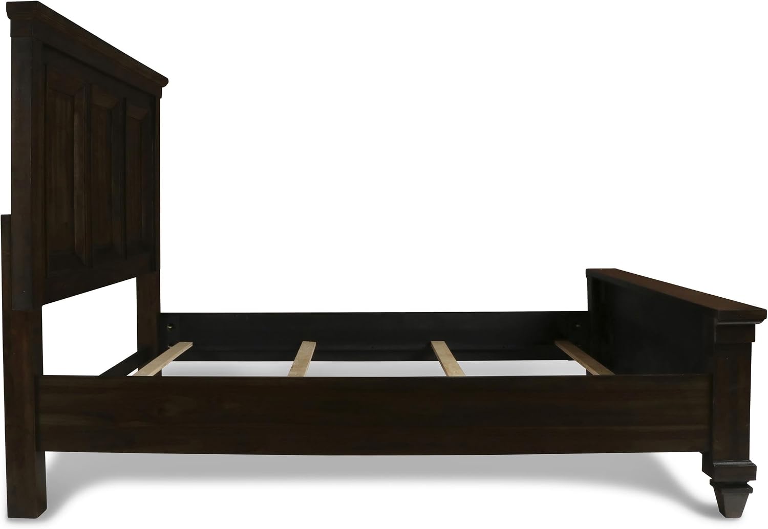 New Classic Sevilla 4-Piece Wood King Bedroom Set with Nightstand in Walnut