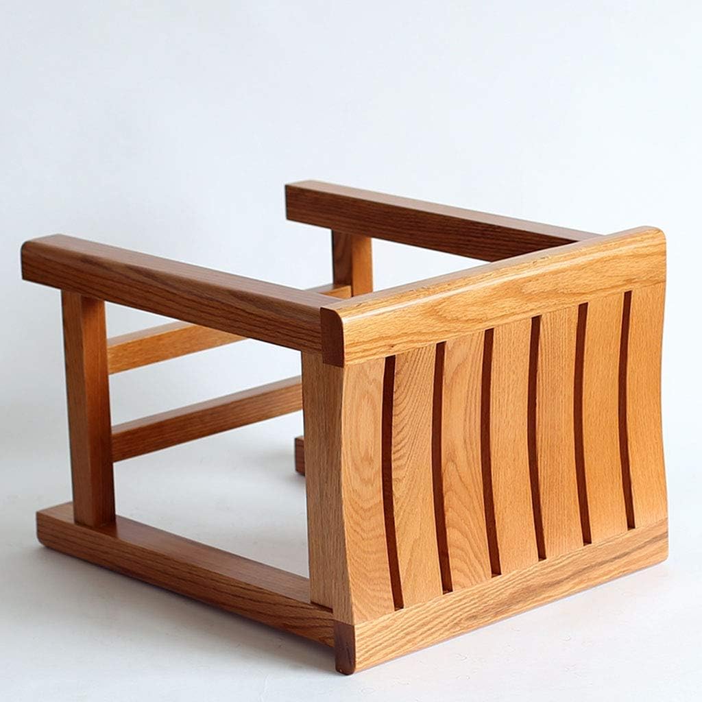 BTZHY Vanity Chair,Solid Wood Waterproof Bathroom Stool Anti-Slip Wood Bench Make-up Stool Old Children's Bathroom Stool
