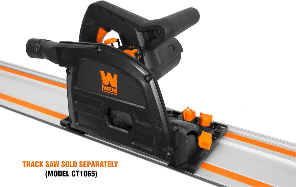 WEN JN8504 8.5-Amp Plate and Biscuit Joiner with Case and Biscuits & CT9502 100-Inch Track Saw Track Guide Rail and Adapters & CT1065 10-Amp 6.5-Inch Plunge Cut Sidewinder Circular Track Saw,Black