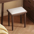 Vanity Stool with Wooden Base, Makeup Stool for Home, Modern and Minimalist Shoe Bench, Vanity Seat Use in Living Room, Bedroom and Entrance Hall(Brown)