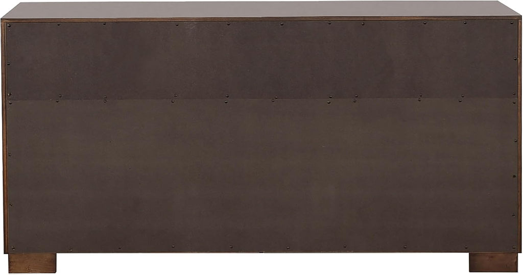 Coaster Home Furnishings Jessica Contemporary 4-Piece Bedroom Set California King Size LED Storage Bookcase Bed Frame 47-inch Headboard Cappuccino 200719KW-S4