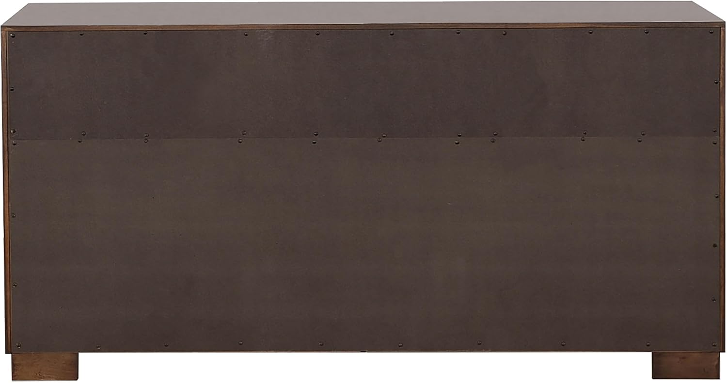 Coaster Home Furnishings Jessica Contemporary 4-Piece Bedroom Set California King Size LED Storage Bookcase Bed Frame 47-inch Headboard Cappuccino 200719KW-S4