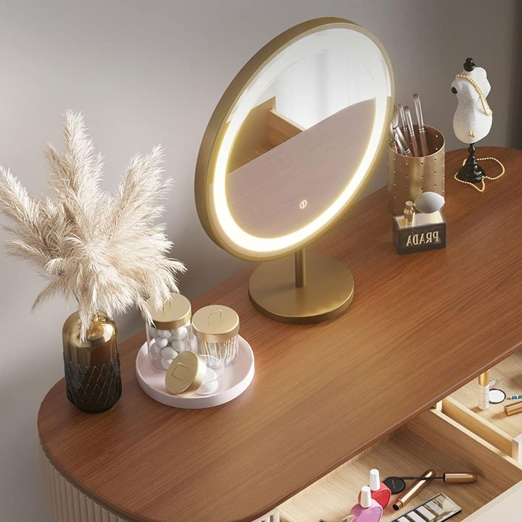 Vanity Benches Vanity Table Set with Light Mirror Modern Dressing Table for Bedroom Women Dressing Table Multifunctional Table (Color : A, Size : L100cm)