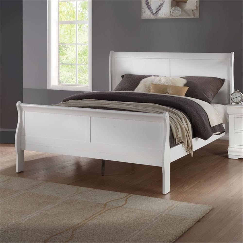 ACME FURNITURE Louis Philippe Queen Bed - - White