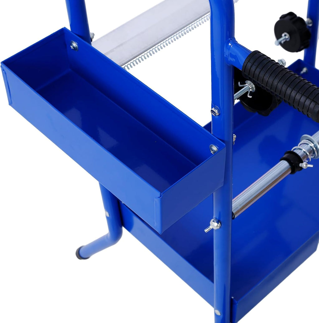 Mobile Masking Paper Dispenser for Automotive Paint Shops - Professional 18-Inch Multi-Roll Cart with Storage Trays & Cutting System - Heavy-Duty Workshop Organizer for Spray Painting Tools &