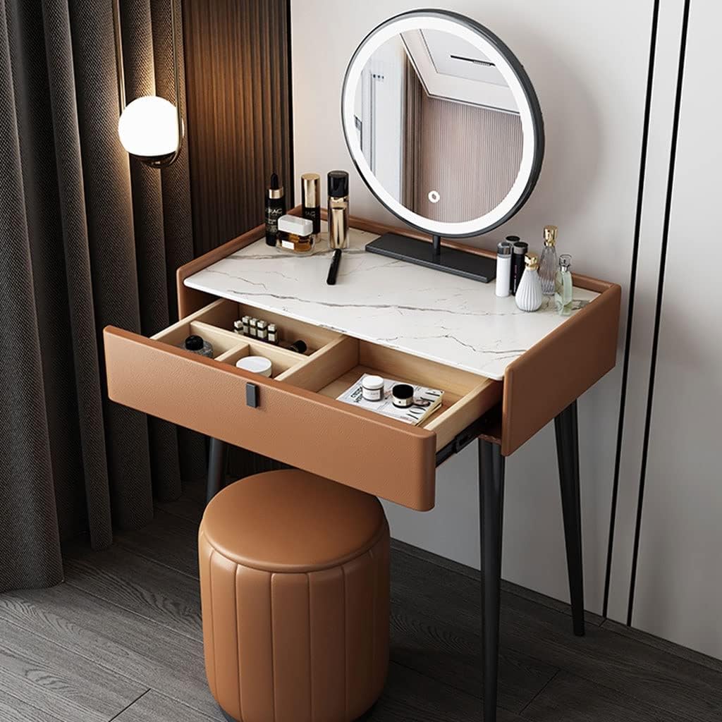 Vanity Benches Vanity Table Set Bedroom Modern Dresser Ladies Fashion Dresser Dresser Storage Cabinet Dresser with Drawers (Color : A, Size : L70cm)