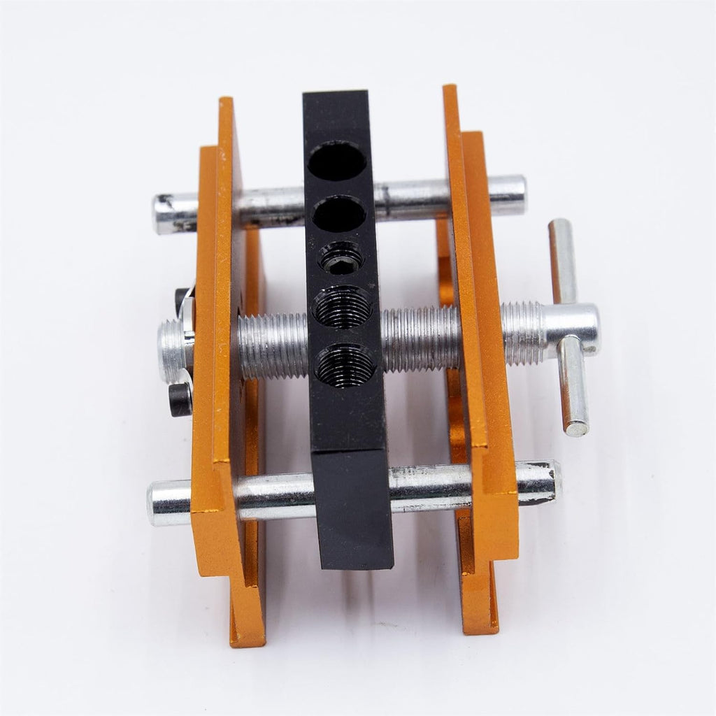 Centering Doweling Jig Kits Drill Jig for Straight Holes Biscuit Joiner Set with 6 Drill Guide Bushings Adjustable