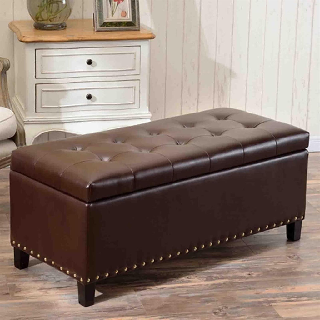 Ottomans Stools Stool Home Storage Bench Pu Leather Bedroom Living Room Decor Clothes Toys Shoe Storage Corner Foot Stool,