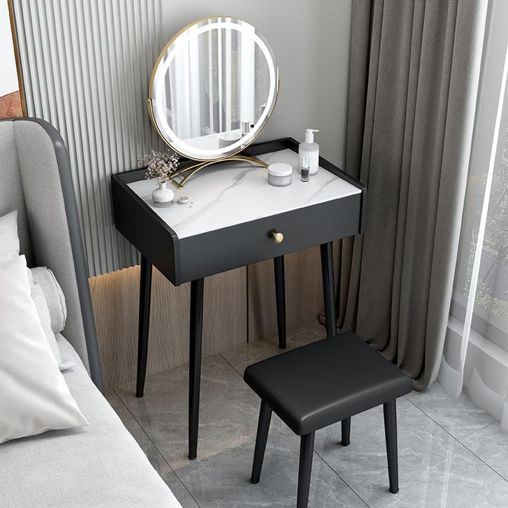 Vanity Benches Vanity Table Set Slate Dresser Bedroom Modern Dresser Ladies Fashion Dresser Dresser Storage Cabinet (Color : A, Size : L50cm)