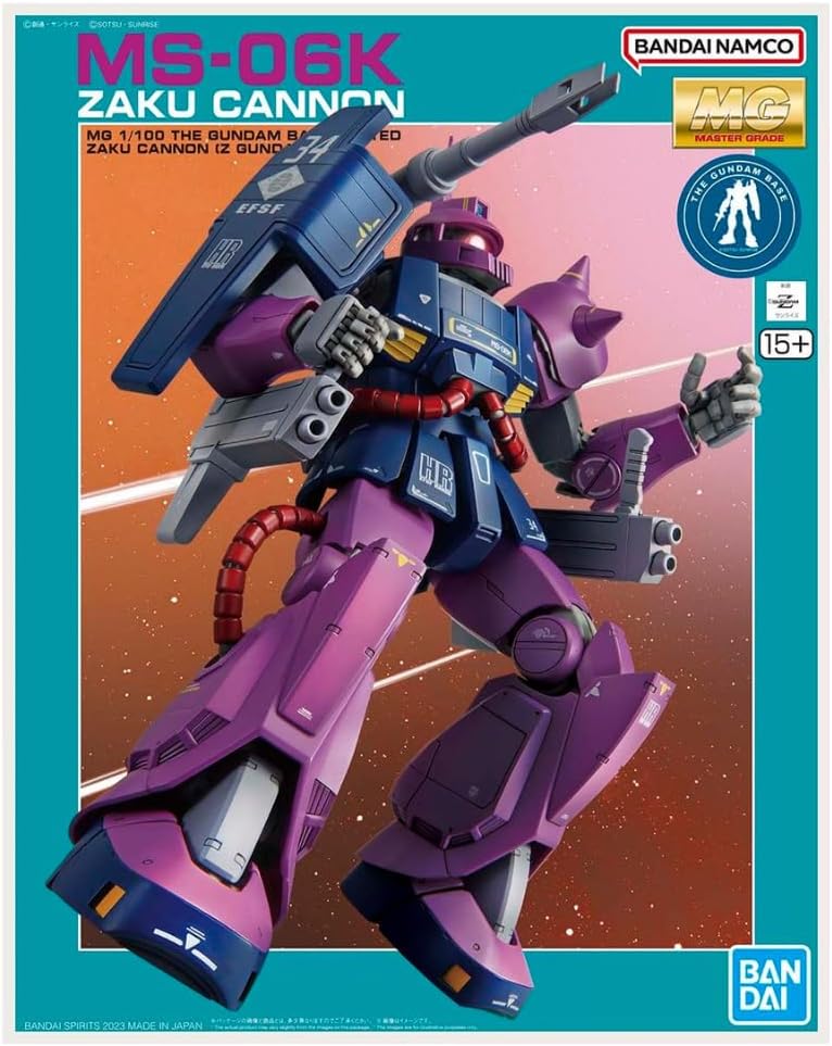 Bandai Spirits MG 1/100 Gundam Base Limited Zaku Cannon (Z Gundam Ver.) Mobile Suit Z Gundam Color Coded Plastic Model