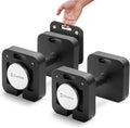 Eisenlink Adjustable Dumbbell Set, 10-50/80lb, 5lb Increments, Quick-Lock Square Weight Dumbbells for Home Gym Fitness (50/80lb×2)