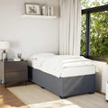 Dark Grey Velvet Twin XL Bed Frame with Plywood Engineered Wood Base for Modern Bedroom, Soft Upholstered Platform Bed with Sturdy Support and Easy Assembly