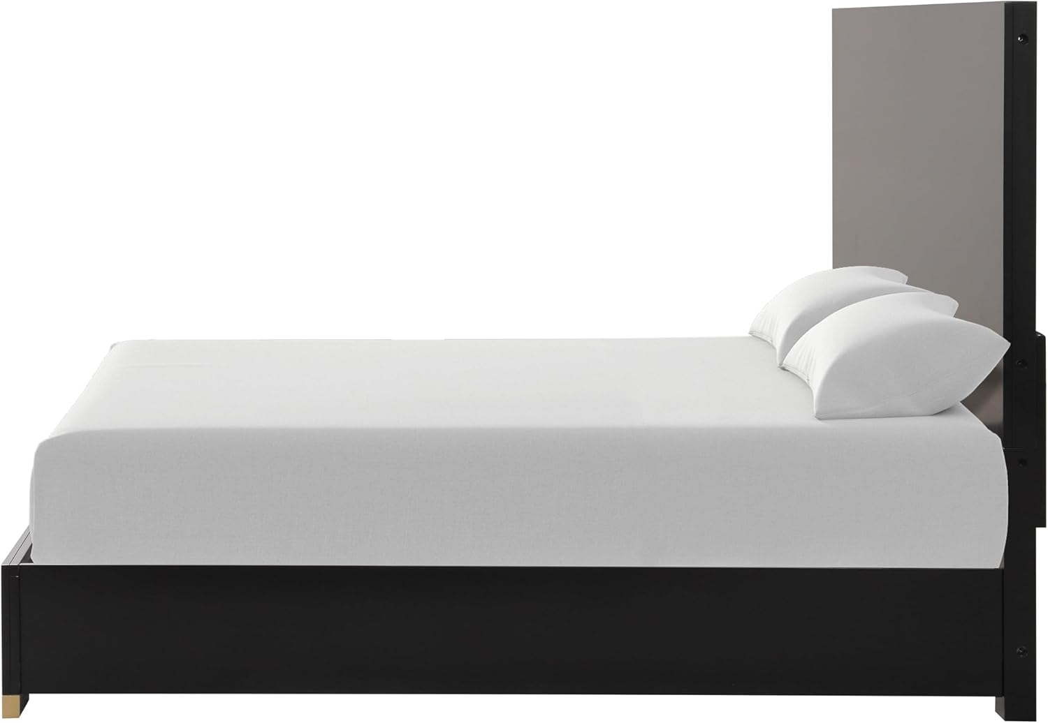 Furniture of America Quanta Modern Wood 6-Piece Bedroom Set with Panel Headboard, Felt-Lined Top Drawer, Ball-Bearing Glides, Dovetails Joint, No Box Spring Needed, King, Black