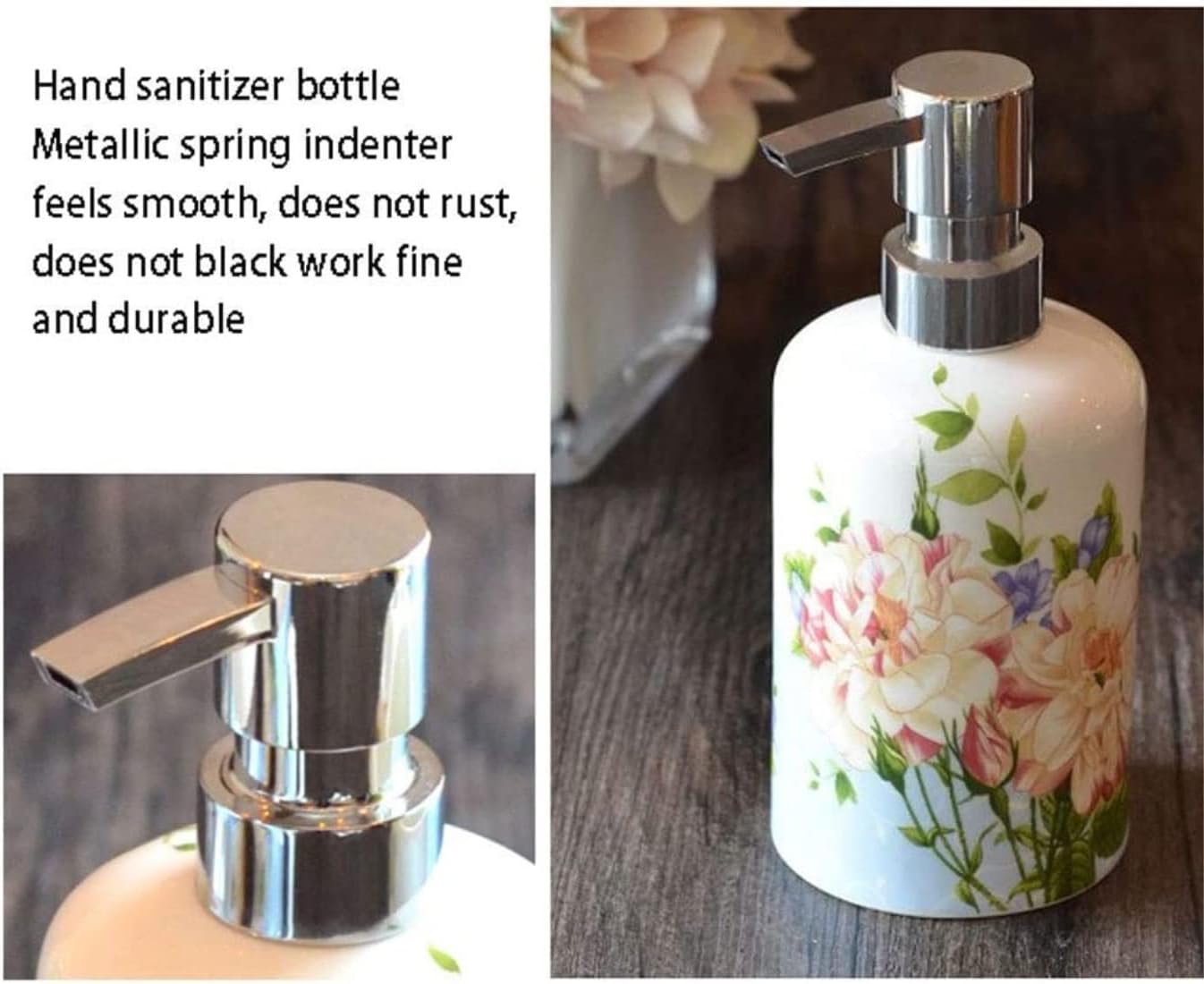 Vanity Bathroom Decor, Bathroom Accessory Sets Modern Design 5-Piece Bathroom Ceramic Soap Dish Soap Dispenser Tooth Brush Holder Housewarming Gift(Pink)